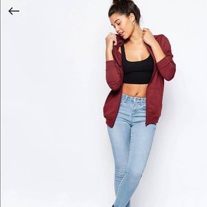 ASOS ultimate hoodie in Oxblood