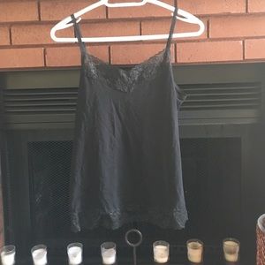Black lace tank top