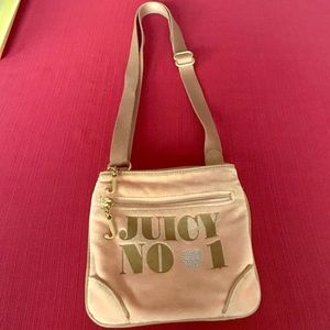 Baby pink Juicy Couture cross body bag