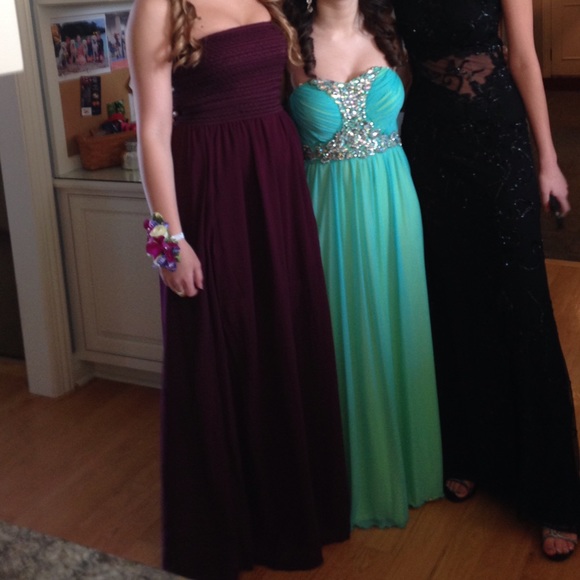 Purple maxi dress