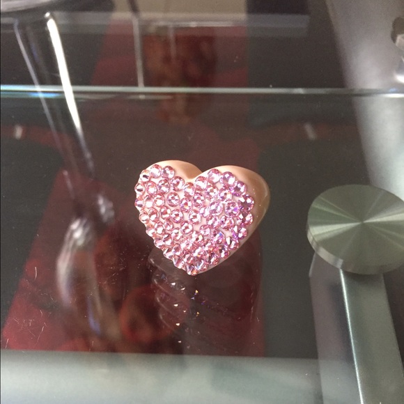 Pink Swarovski Heart Ring 💗💍