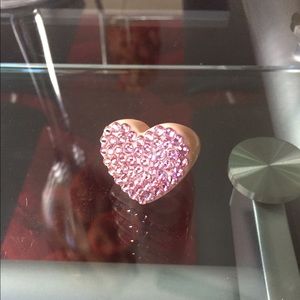 Pink Swarovski Heart Ring 💗💍