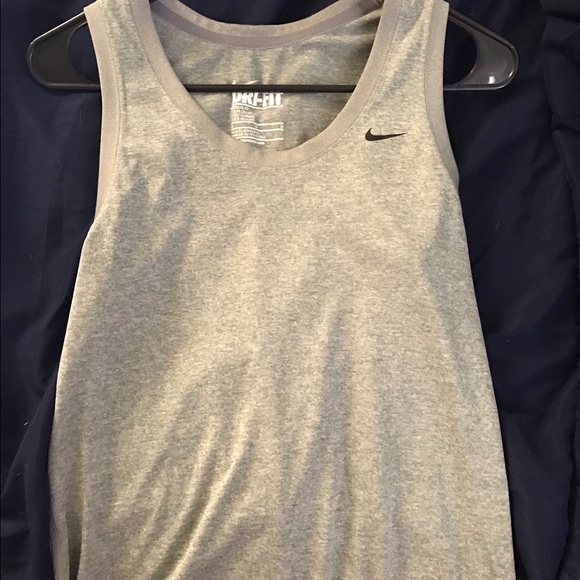 Grey Nike tank top