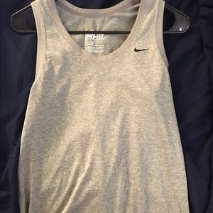 Grey Nike tank top