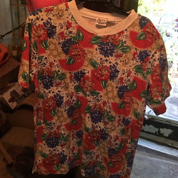 Allison Craig flower print shirt