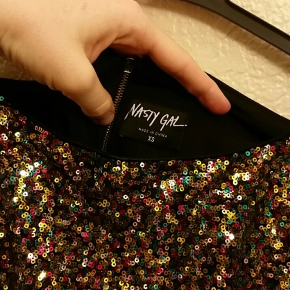 Nasty Gal Sequin Skater Dress (xs) - Picture 2 of 3