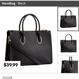 🎈FLASH SALE! H&M Large Faux Leather Handbag Tote