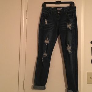 Dark Wash Boyfriend Jeans