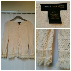 GRACE DANE LEWIS silky cardigan