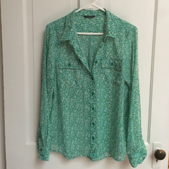 Green patterned Blouse