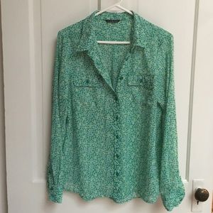 Green patterned Blouse