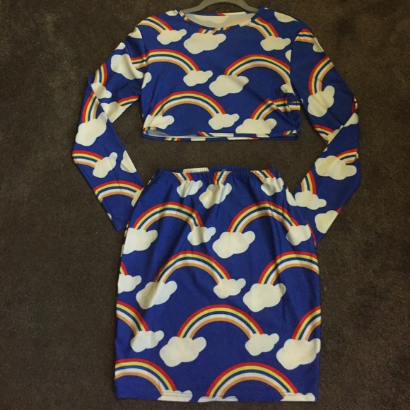 Rainbow Bodycon Clubwear