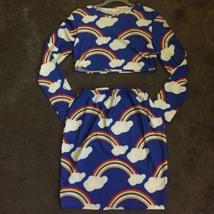 Rainbow Bodycon Clubwear