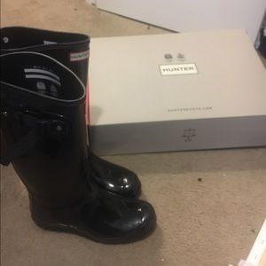NWT Hunter Rain Boots Original Gloss Wide Calf