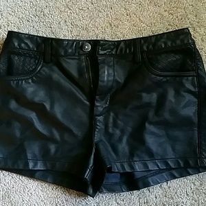 Faux Leather shorts