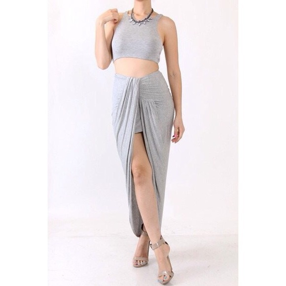 Crop Top & Skirt Set