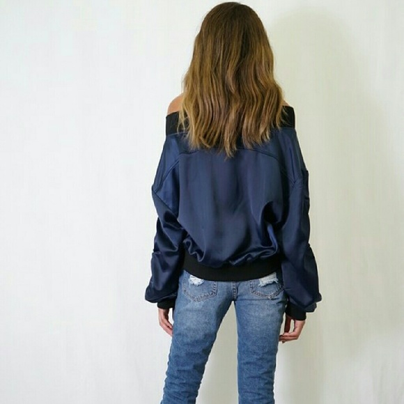 NWT-- Bomber Jacket- NAVY - Picture 3 of 4