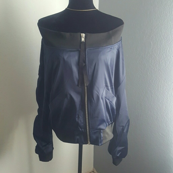 NWT-- Bomber Jacket- NAVY - Picture 4 of 4
