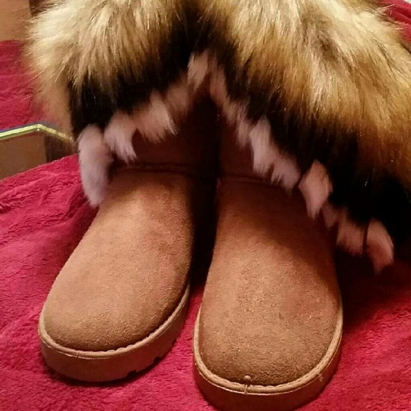 Furry boots