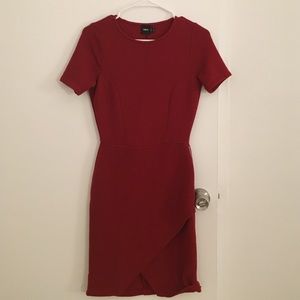 ASOS ribbed asymmetrical dress