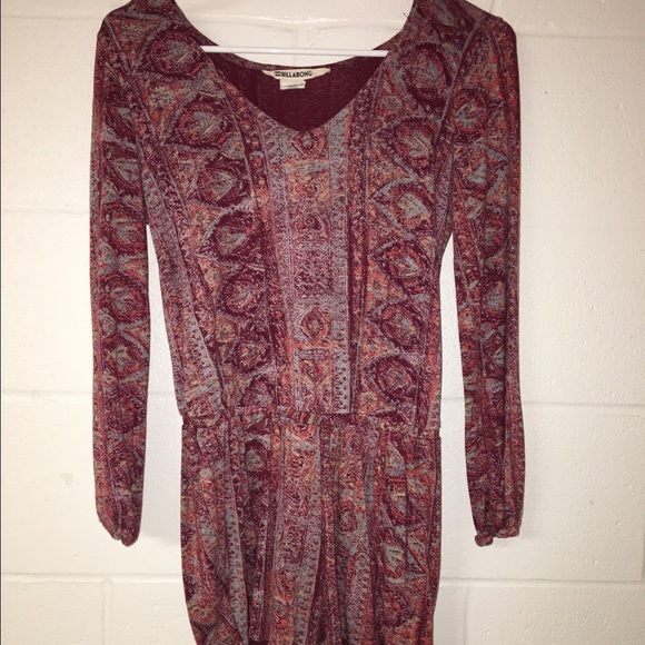 Billabong long sleeve romper