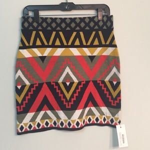NWT - Fall Print Skirt