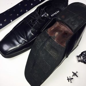 Alfani Shoes - Alfani Men's PROUD Black Dress Shoes NEW-ish Alfani Shoes - Alfani Men's PROUD Black Dress Shoes NEW-ish