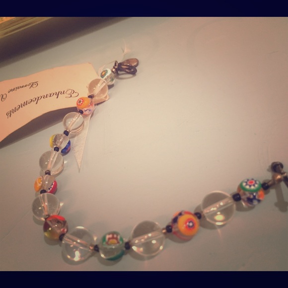 Beaded glass bracelet