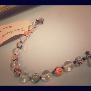 Beaded glass bracelet
