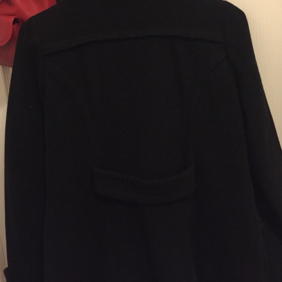 Black Wool Coat - image 4