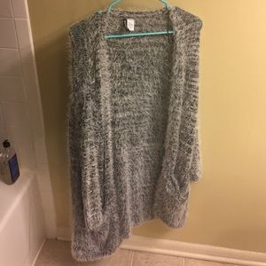 Fuzzy cardigan