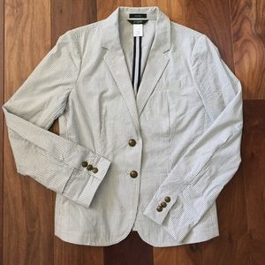 J. Crew Schoolboy searsucker blazer
