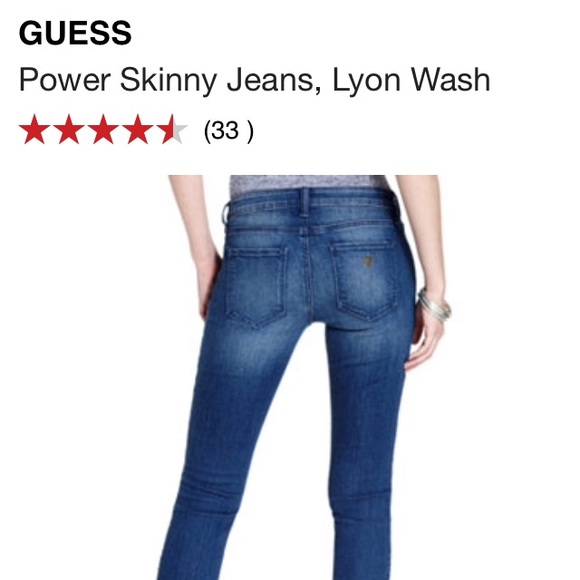 🎀 PRICE DROP! GUESS Power Skinny Low Jeans