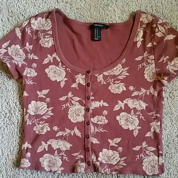 Floral crop top