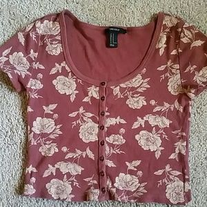 Floral crop top
