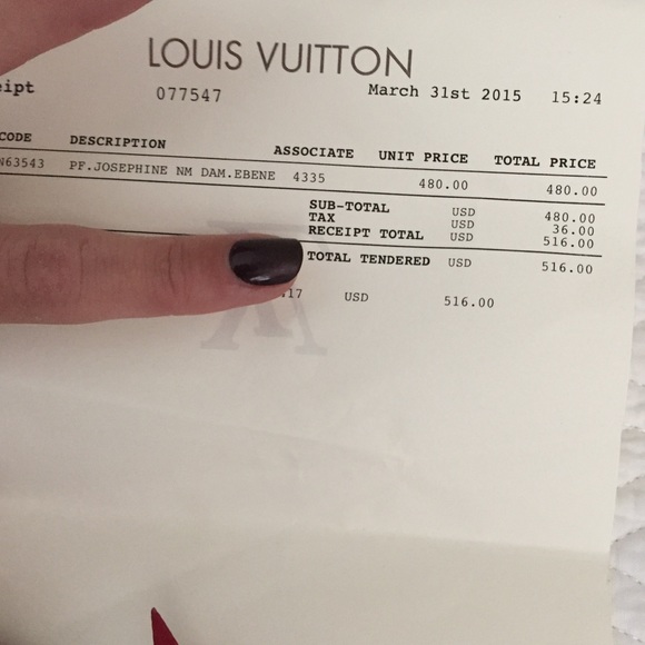 Sold!!Authentic LV Josephine Wallet NO Coin purse - Picture 2 of 4