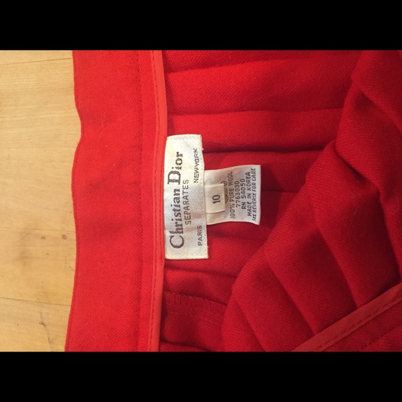 Vintage Dior pleated skirt