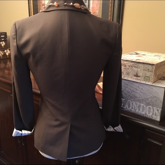 Theory Gabe B Tailor Blazer-Brown, Size 00 - Picture 2 of 4