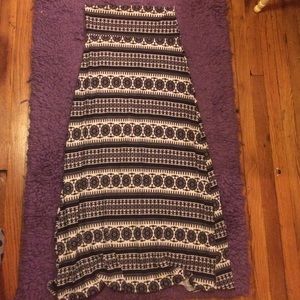 Long black and white skirt, never worn outside
