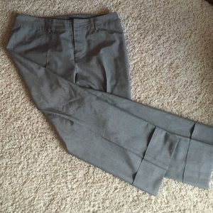 Gray cuffed slacks