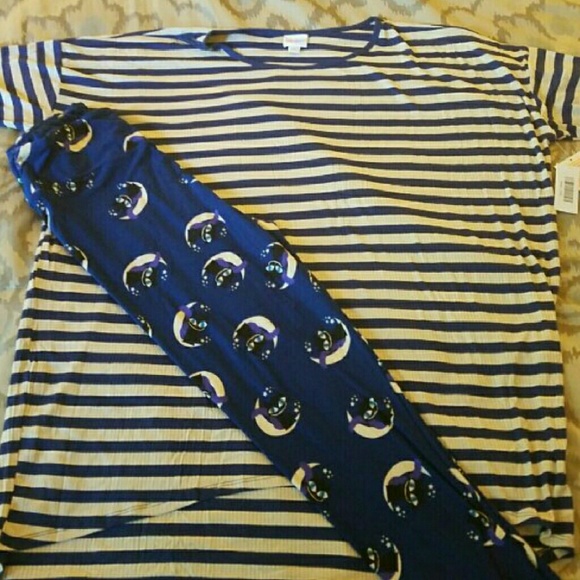 Lularoe Halloween TC Legging and 2xl Irma set