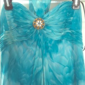 Formal strapless gown