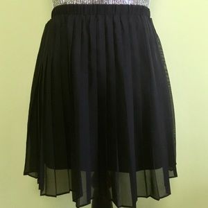 Urban Outfitters Black Pleated Skirt