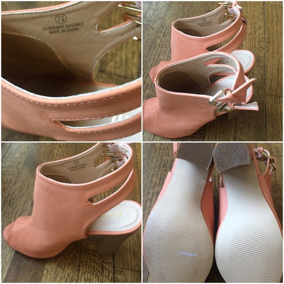 SOLD***LILIANA***Peep Toe Booties-7.5 - Picture 2 of 4