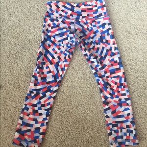 Lululemon Wunder Under Crop 3 Capoeira Multi