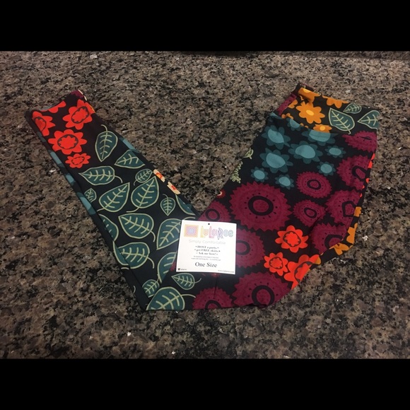 Hipple Flower OS LuLaRoe Leggings