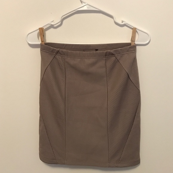 Taupe Mini skirt