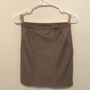 Taupe Mini skirt