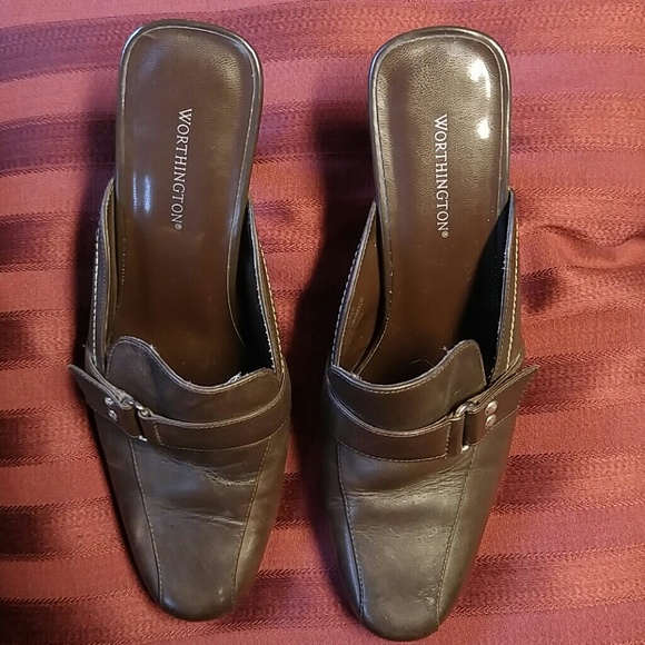 Brown Leather Worthington Business Pumps - Picture 3 of 4