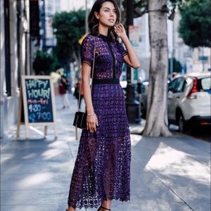 Self portrait maxi dress worn once.